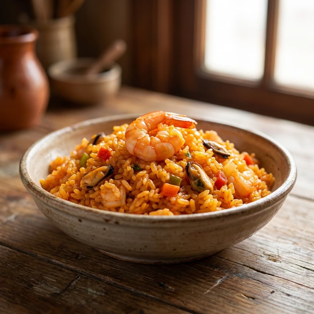 Arroz con camarones